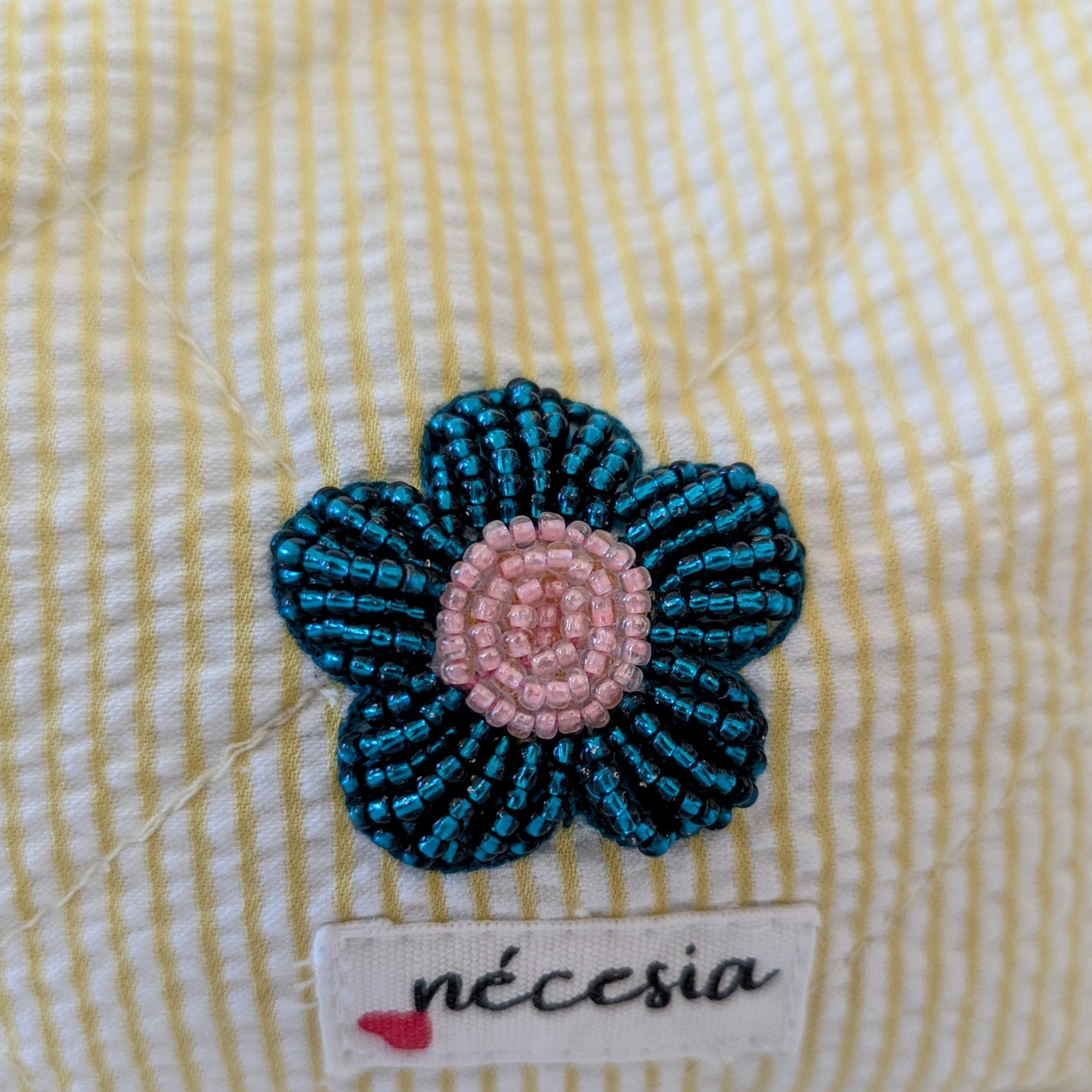 Bloomette Handbestickte Kosmetiktasche